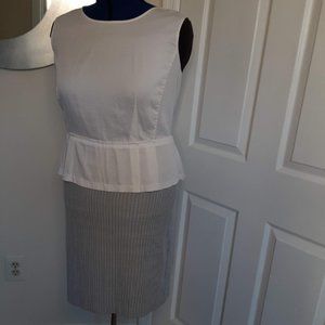 Classic Ann Taylor White Top w/ Peplum